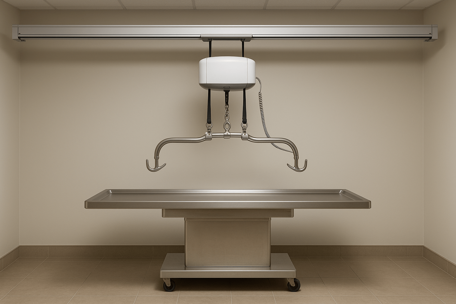 Ceiling the Deal: Best Mortuary Ceiling Lift Systems - American Mortuary Coolers & Equipments Ceiling the Deal: Best Mortuary Ceiling Lift Systems - American Mortuary Coolers & Equipments